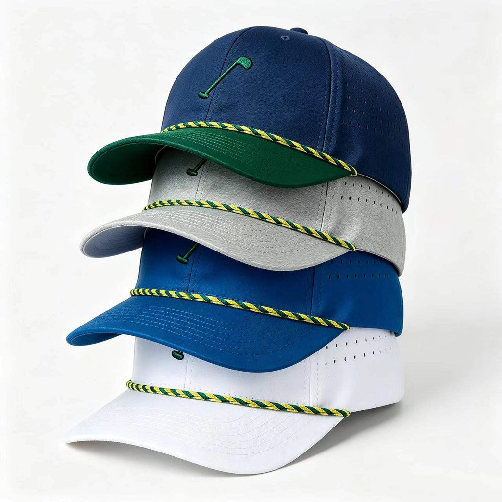 OEM customization options for INJAE golf caps - logo types and back buckle styles