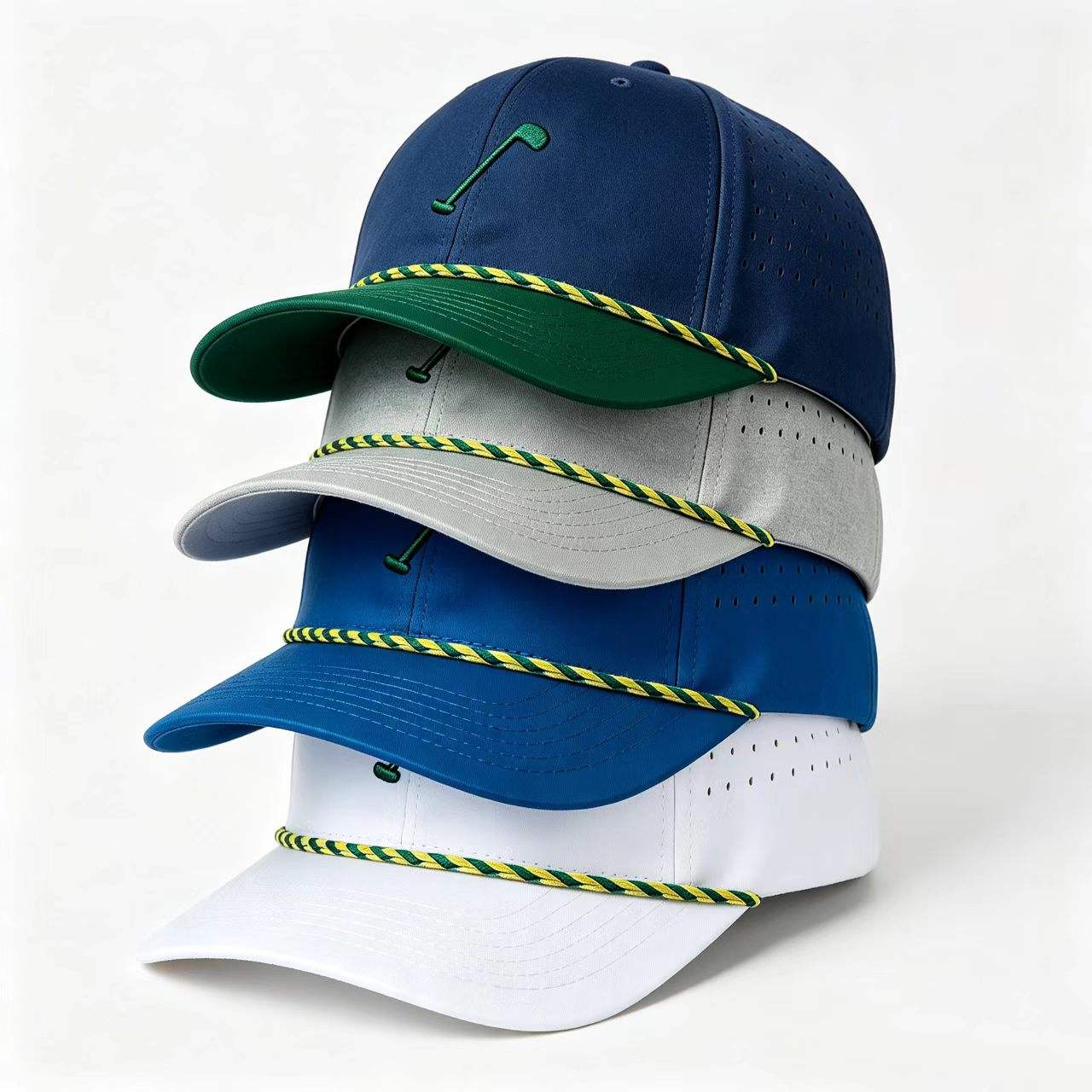 OEM customization options for INJAE golf caps - logo types and back buckle styles