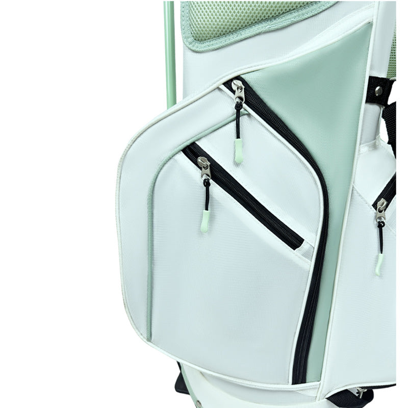 Mint green golf stand bag anti-slip dual leg stand system