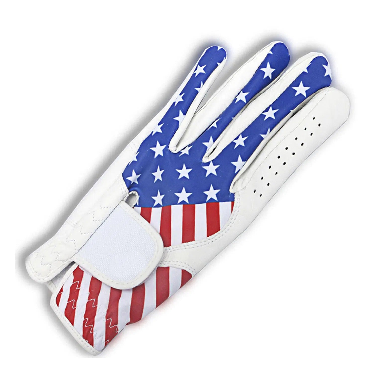 USA Flag Kangaroo Leather Golf Glove American Stars and Stripes Patriotic Design OEM ODM for Golf Clubs
