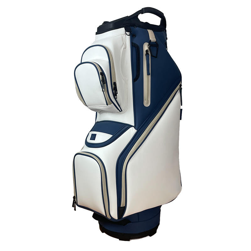 14-Way Top Diagonal Two-Tone Golf Cart Bag - Top Divider View