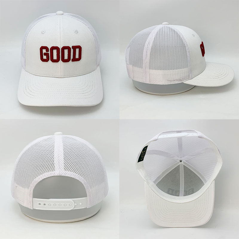 Custom Two-Tone Trucker Hat with 3D Puff Embroidery Text