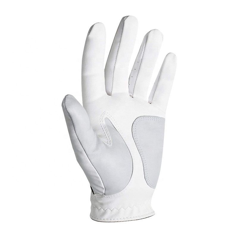 Cabretta leather golf glove palm view