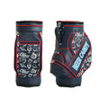 Full-Print Den Caddy Golf Bag - Diagonal Logo Panel Side View