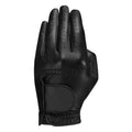 All-Black Full-Grain Deerskin Golf Glove with Padded Palm and Precision Stitching