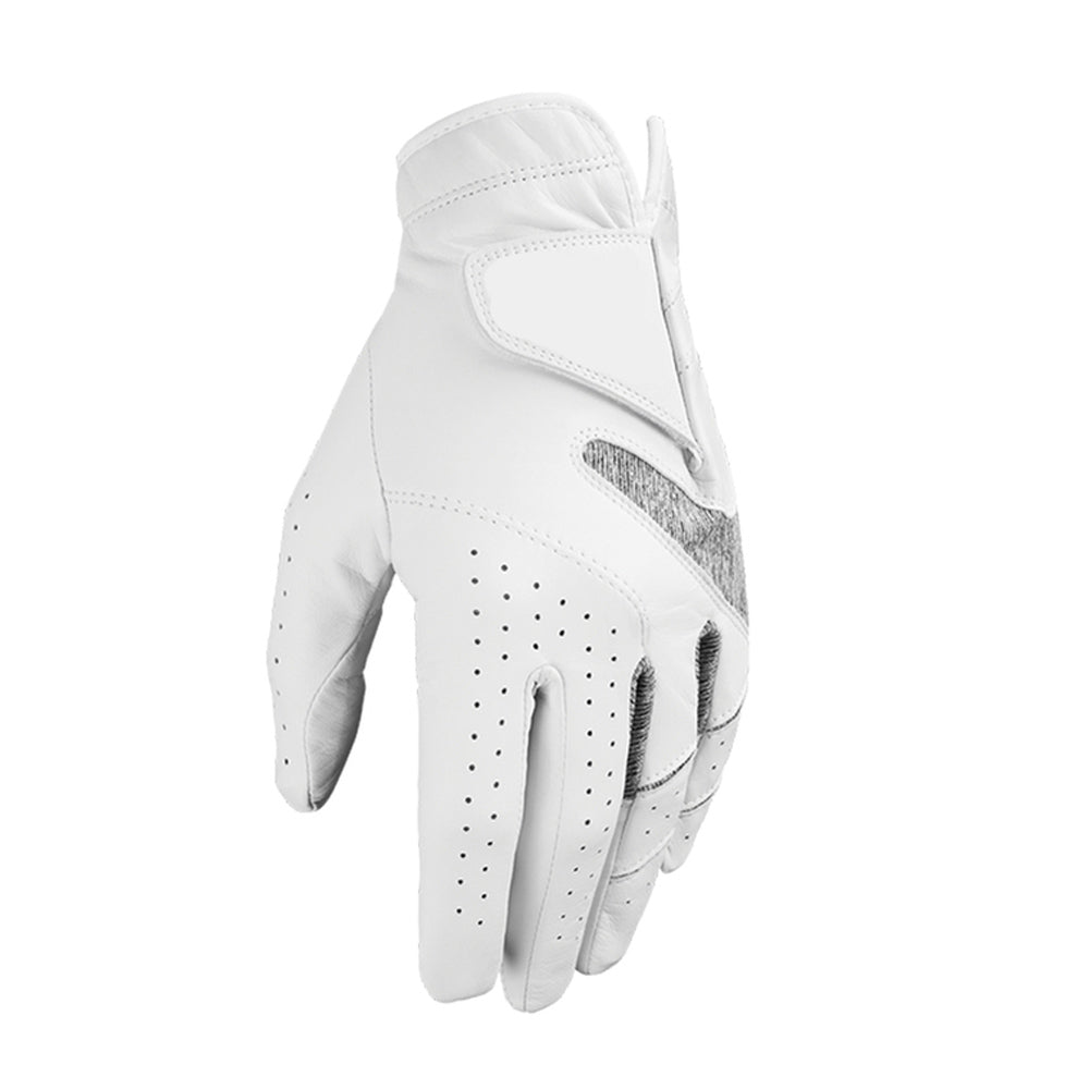 Genuine Deerskin Golf Glove with Breathable Mesh Vent and Full-Palm Perforations
