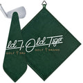 Old Tiger Azalea Floral Square Golf Towel Microfiber Embroidered Triangle Hook Bag Towel