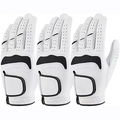 White Black Sport Kangaroo Leather Golf Glove Mesh Palm Reinforced Design OEM ODM for Golf Clubs