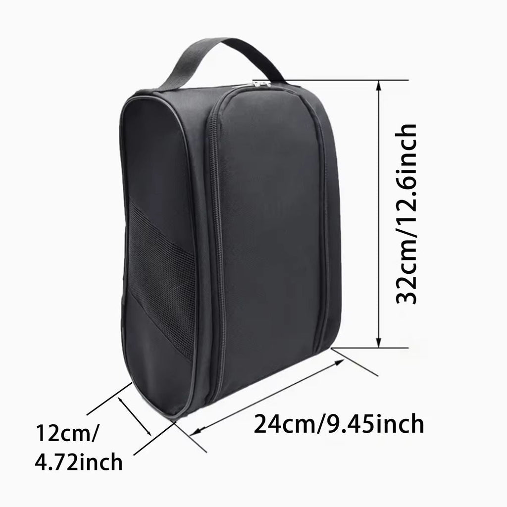Golf shoe bag dimensions 32cm x 24cm x 12cm