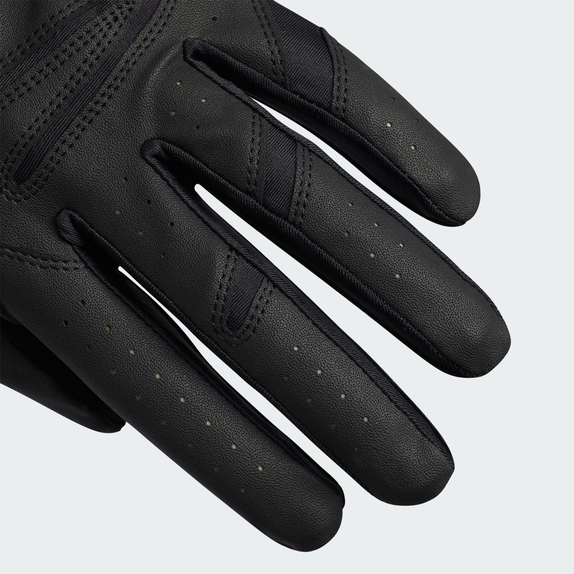 Premium All Black Kangaroo Leather Golf Glove Luxury Matte Finish with White Option OEM ODM for Golf Clubs