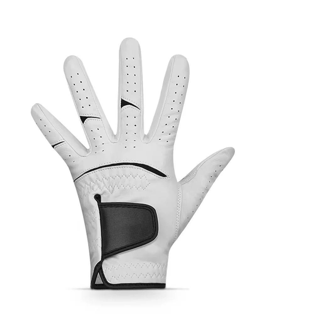 Custom cabretta leather golf glove palm view