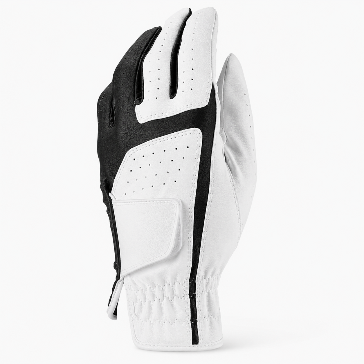 White Red Palm Kangaroo Leather Golf Glove Reinforced Grip Zone Design OEM ODM for Golf Clubs