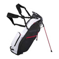 Lightweight Golf Stand Bag with 4-Way Divider Dual Strap System and Multi-Pocket in Black White Red