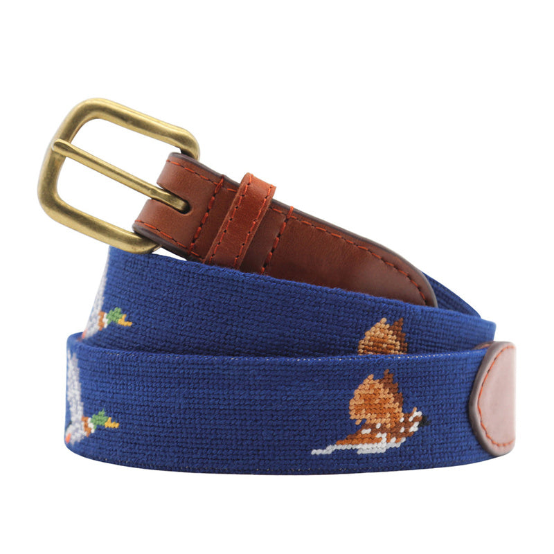 Mountain Landscape UNC Tar Heels Needlepoint Belt Scenic College Custom Brass Buckle