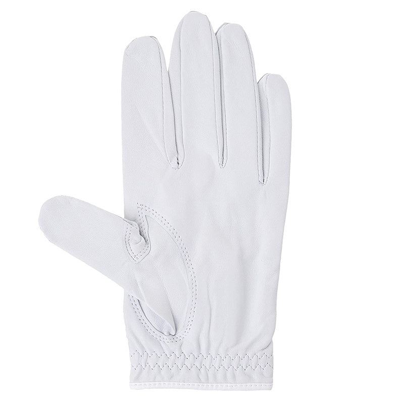 Full-Palm Perforated Deerskin Golf Glove with Custom Logo Patch and Soft Inner Lining