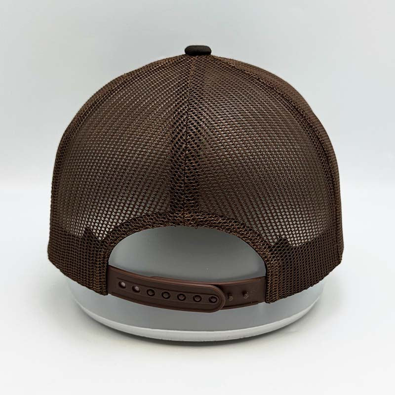 Custom All-Over Camo Trucker Hat with Woven Label Patch Multiple Colorways
