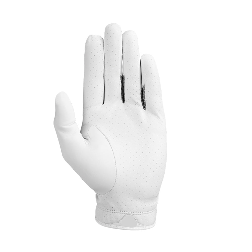 Genuine Deerskin Golf Glove with Breathable Mesh Vent and Full-Palm Perforations