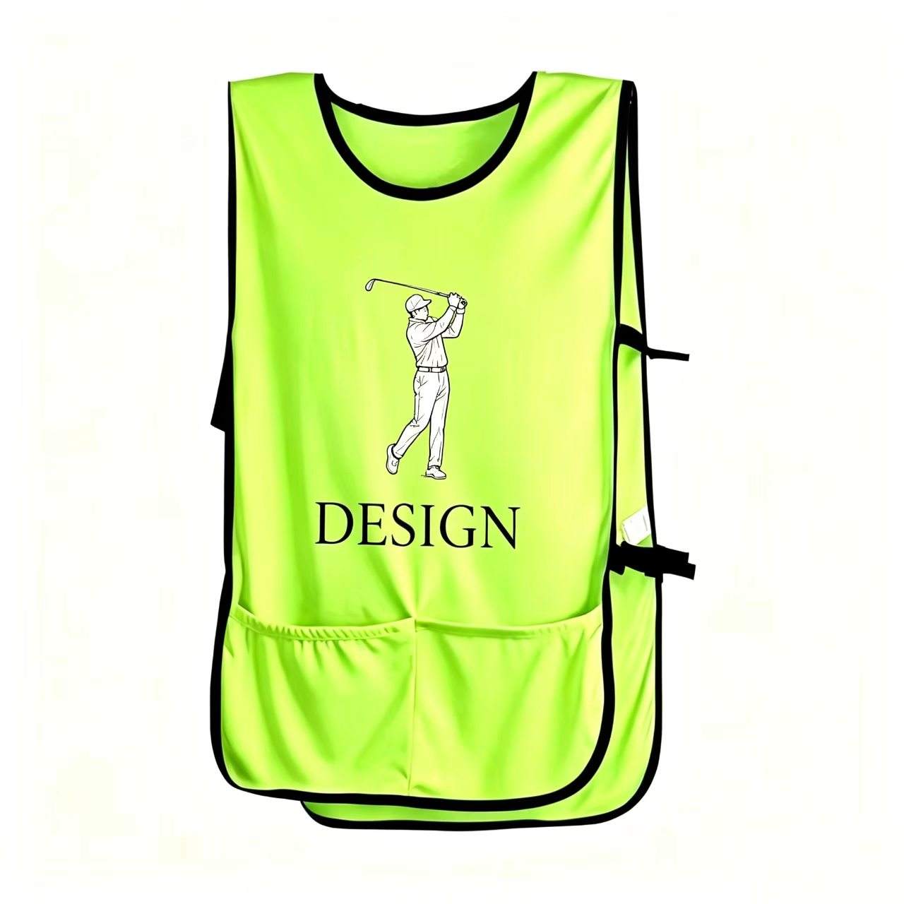 Custom logo golf caddie bib OEM bulk order sample