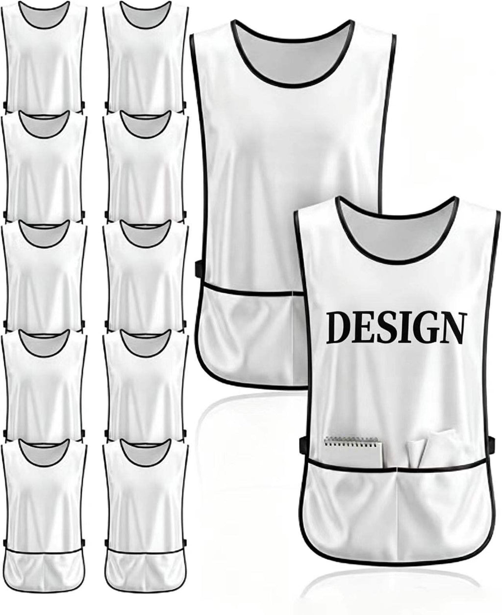 Custom numbered golf caddie bibs tournament use