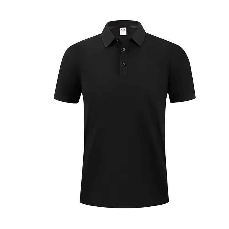 Multi-color solid golf polo shirts custom logo group