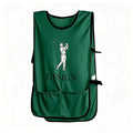 Custom printed golf caddie bib front view