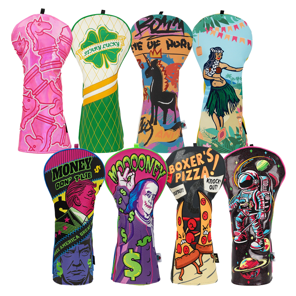 Graffiti Art Golf Driver Headcovers Novelty Prints Wholesale OEM
