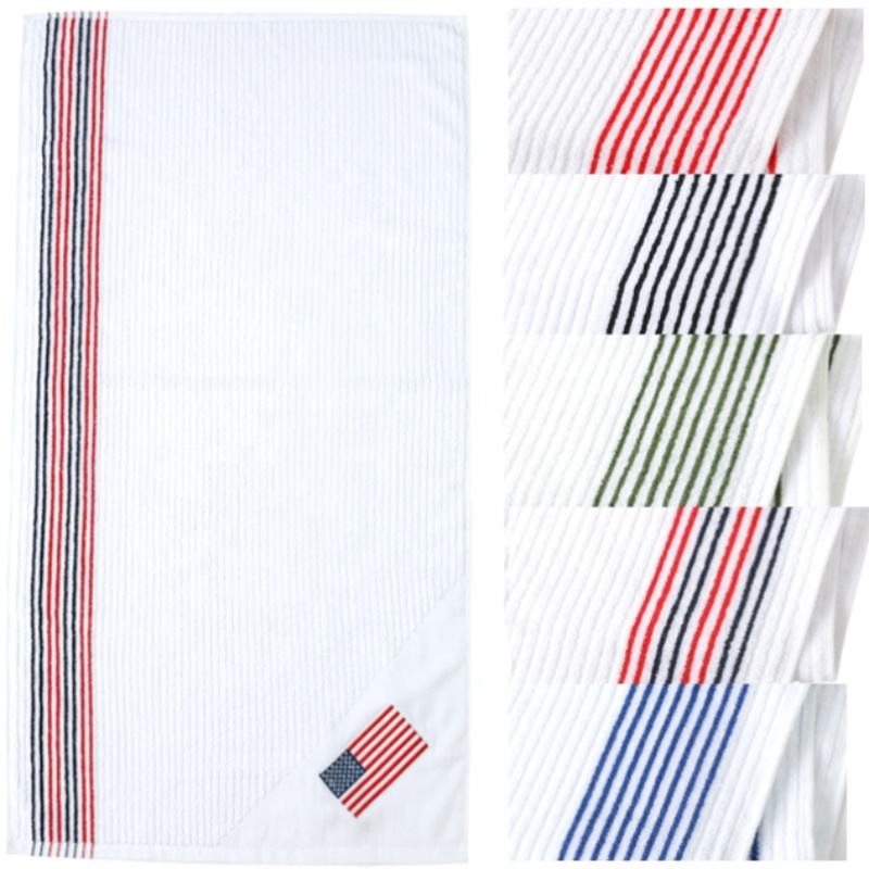 Custom Logo Stripe Golf Towel Cotton Waffle Texture OEM Personalized Bag Towel