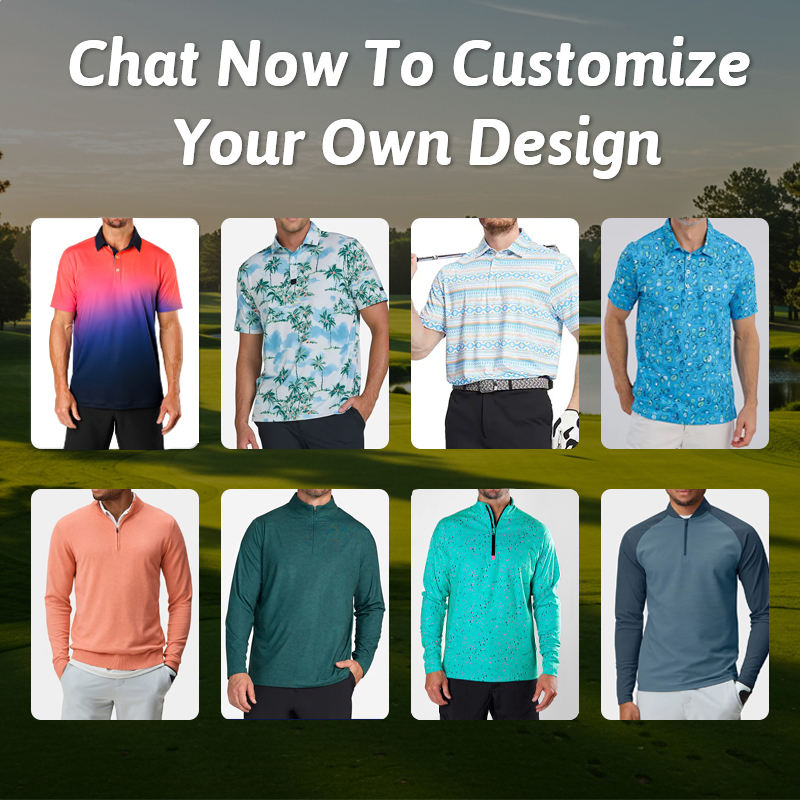 Palm Tree Print Men's Golf Polo Shirt UPF 50 Moisture Wicking