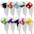 Black PU leather numbered golf iron headcover set 10pcs multicolor numbers circle layout