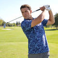 Performance Men's Golf Polo Shirt UPF 50 Solid and Print Styles