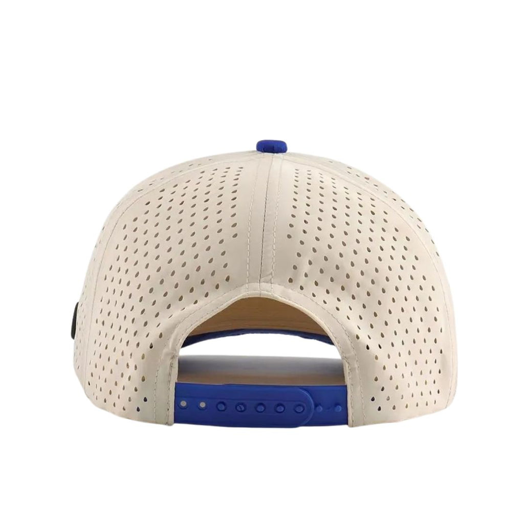 Custom Two-Tone Perforated Golf Cap with PVC Logo Patch