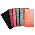 Golf scorecard holder available in 6 colors black red pink green grey orange fan display