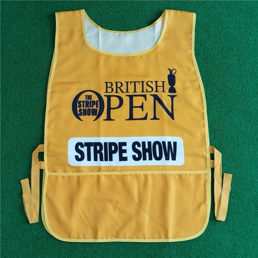 One size fits all golf caddie bib pro event quality