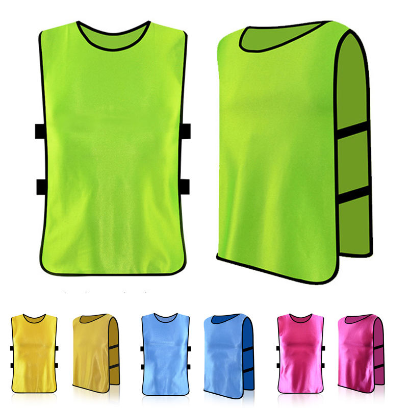 Numbered training bib neon green worn on course tournament identification