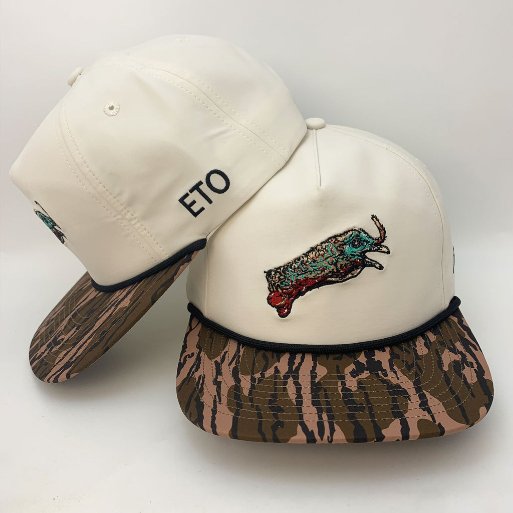 Custom Tiger Camo Trucker Hat with Lion Embroidery