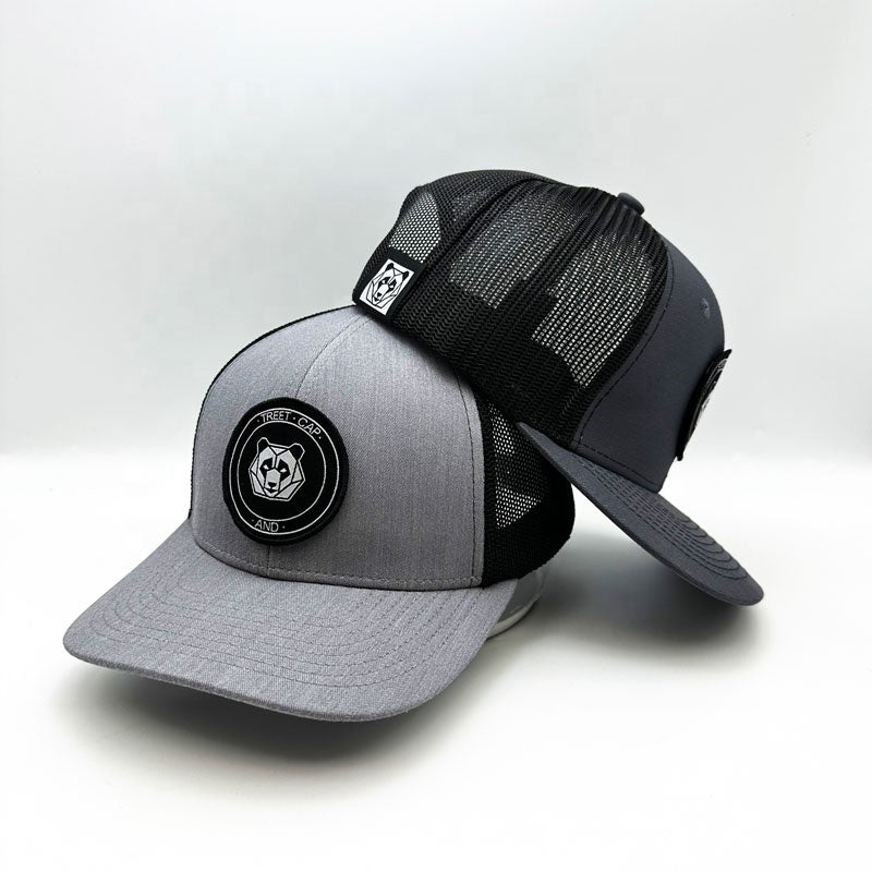 Custom Richardson 112 Style Two-Tone Trucker Hat with PVC Logo Patch